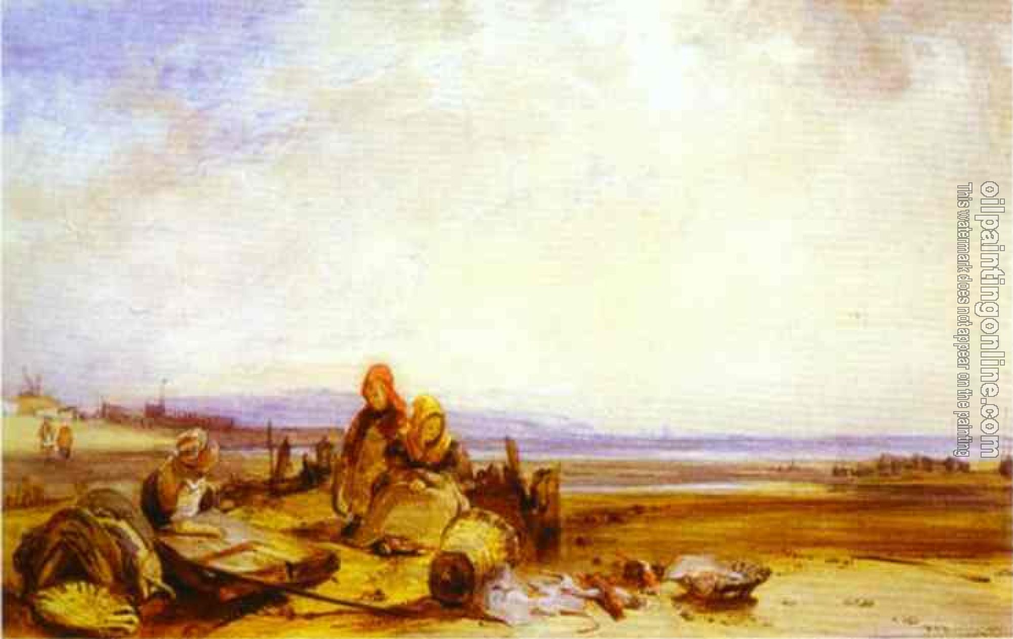 Richard Parkes Bonington - Beach in Normandy